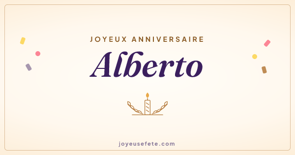 Image « Joyeux anniversaire Alberto » au format large