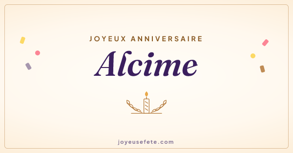 Image « Joyeux anniversaire Alcime » au format large