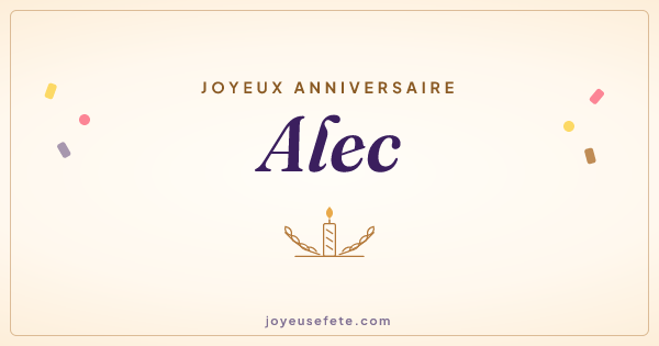 Image « Joyeux anniversaire Alec » au format large