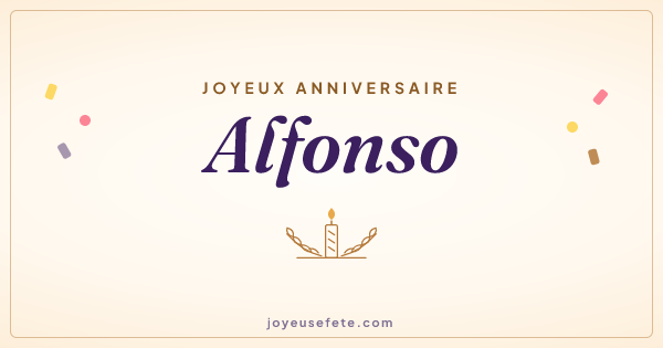 Image « Joyeux anniversaire Alfonso » au format large