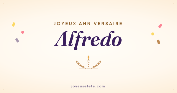 Image « Joyeux anniversaire Alfredo » au format large