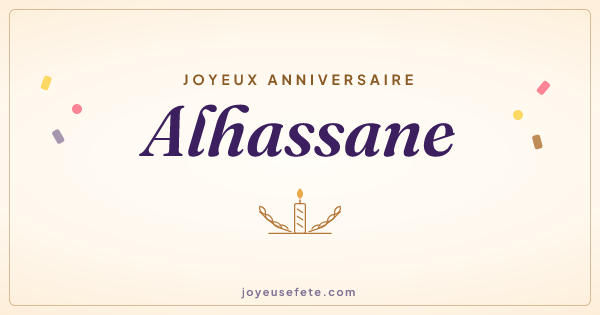 Image « Joyeux anniversaire Alhassane » au format large