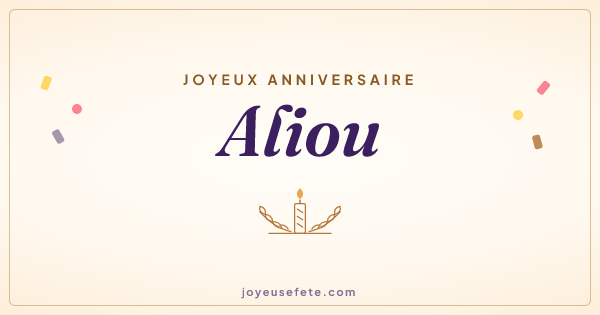 Image « Joyeux anniversaire Aliou » au format large