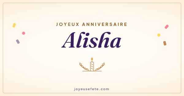 Image « Joyeux anniversaire Alisha » au format large