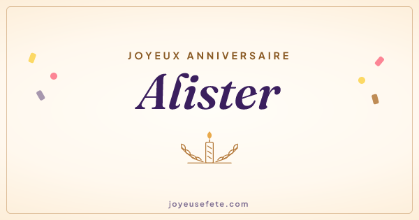 Image « Joyeux anniversaire Alister » au format large