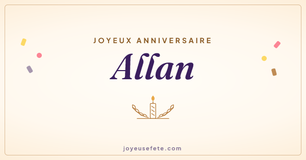 Image « Joyeux anniversaire Allan » au format large