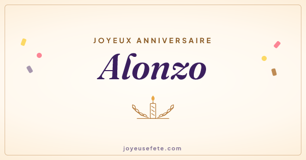 Image « Joyeux anniversaire Alonzo » au format large