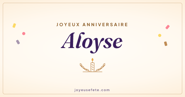 Image « Joyeux anniversaire Aloyse » au format large