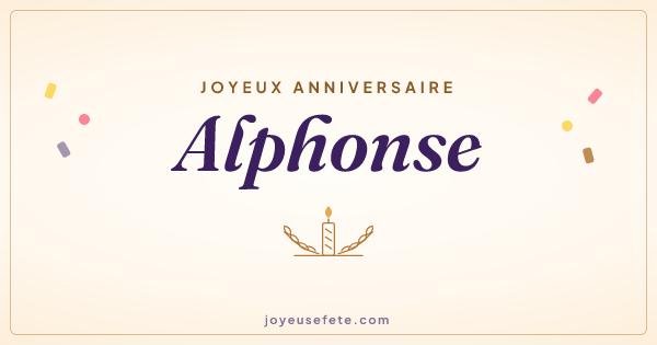 Image « Joyeux anniversaire Alphonse » au format large