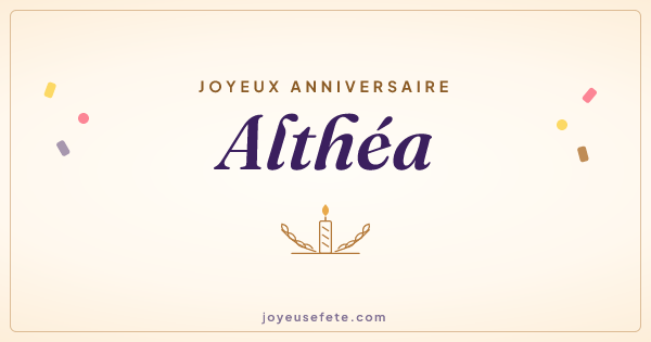 Image « Joyeux anniversaire Althéa » au format large