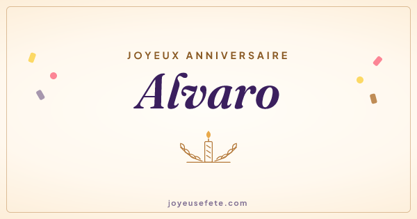 Image « Joyeux anniversaire Alvaro » au format large