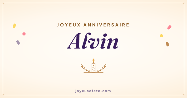 Image « Joyeux anniversaire Alvin » au format large