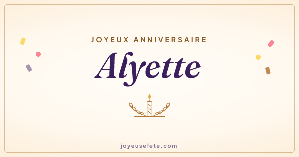 Image « Joyeux anniversaire Alyette » au format large