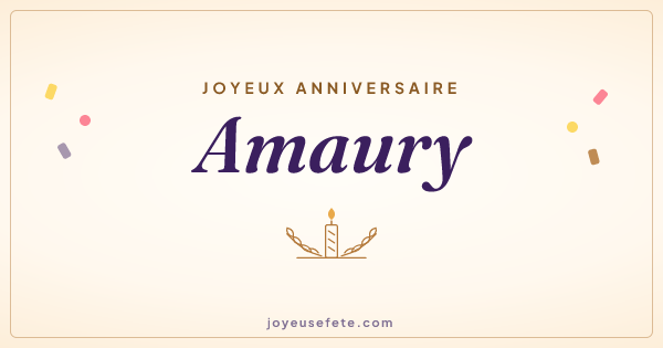 Image « Joyeux anniversaire Amaury » au format large