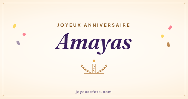 Image « Joyeux anniversaire Amayas » au format large
