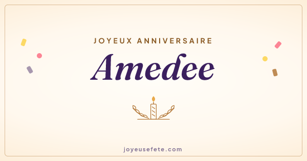 Image « Joyeux anniversaire Amedee » au format large