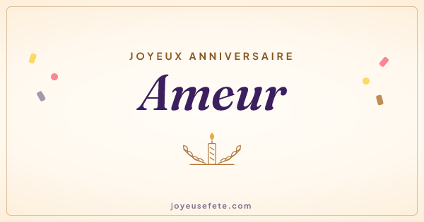 Image « Joyeux anniversaire Ameur » au format large