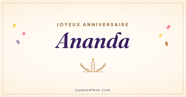 Image « Joyeux anniversaire Ananda » au format large