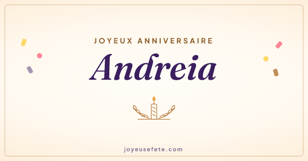 Image « Joyeux anniversaire Andreia » au format large