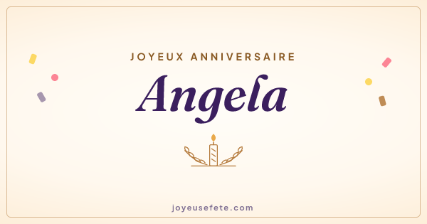 Image « Joyeux anniversaire Angela » au format large