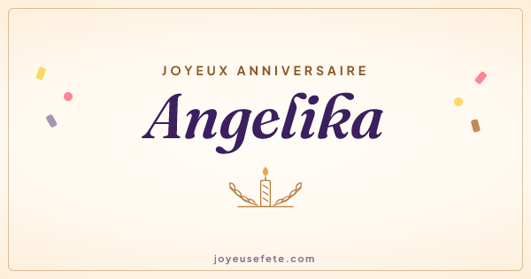 Image « Joyeux anniversaire Angelika » au format large