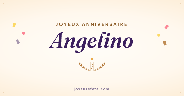 Image « Joyeux anniversaire Angelino » au format large