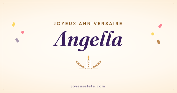 Image « Joyeux anniversaire Angella » au format large