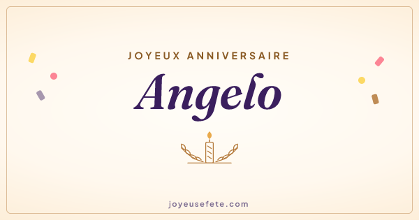 Image « Joyeux anniversaire Angelo » au format large