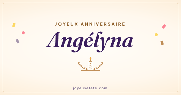 Image « Joyeux anniversaire Angélyna » au format large