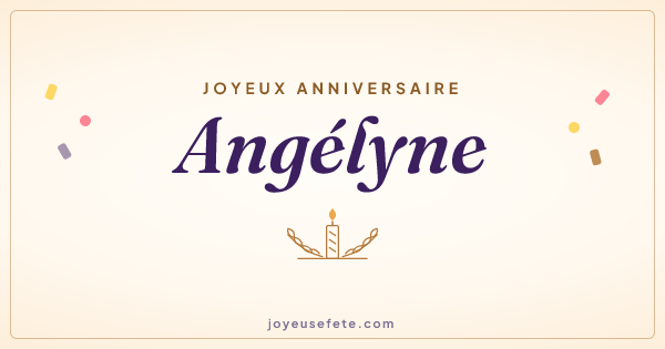 Image « Joyeux anniversaire Angélyne » au format large