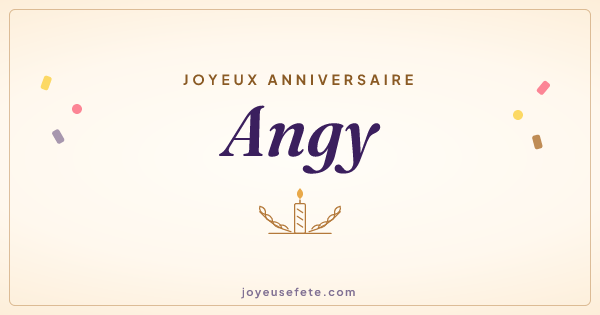 Image « Joyeux anniversaire Angy » au format large
