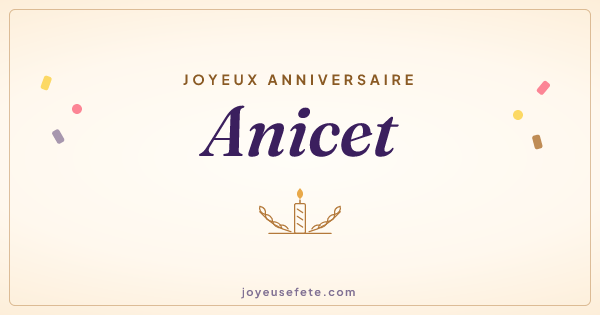 Image « Joyeux anniversaire Anicet » au format large