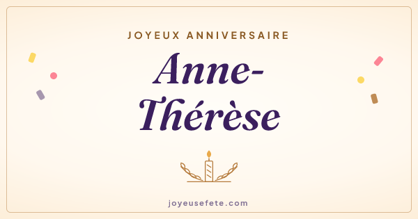 Image « Joyeux anniversaire Anne-Thérèse » au format large
