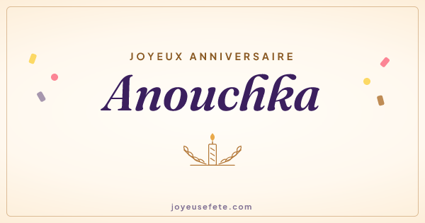 Image « Joyeux anniversaire Anouchka » au format large