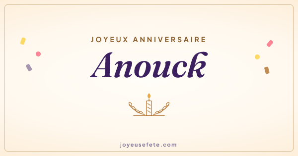 Image « Joyeux anniversaire Anouck » au format large