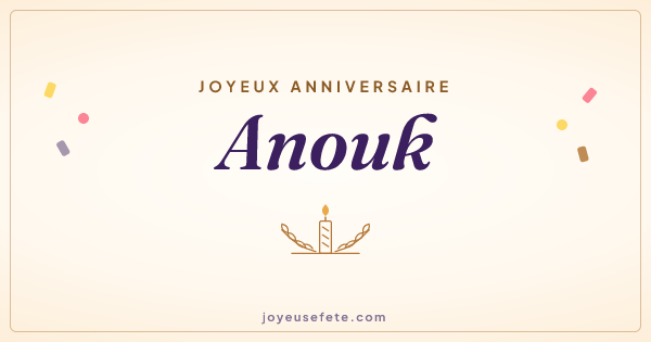 Image « Joyeux anniversaire Anouk » au format large