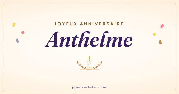Image « Joyeux anniversaire Anthelme » au format large