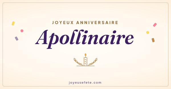 Image « Joyeux anniversaire Apollinaire » au format large
