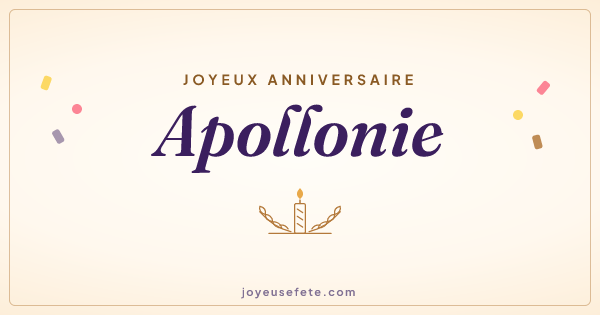 Image « Joyeux anniversaire Apollonie » au format large