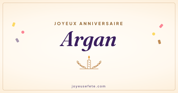 Image « Joyeux anniversaire Argan » au format large