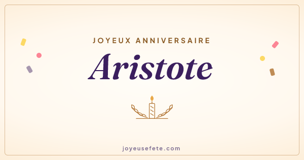 Image « Joyeux anniversaire Aristote » au format large