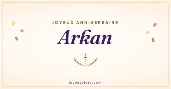Image « Joyeux anniversaire Arkan » au format large