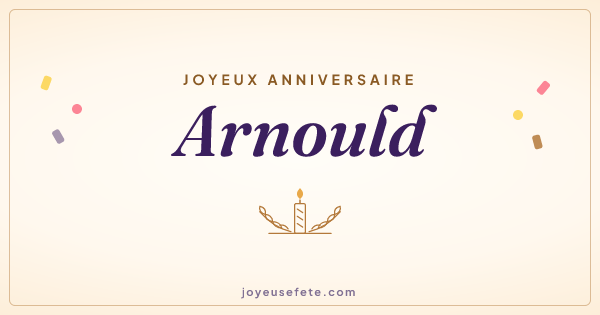 Image « Joyeux anniversaire Arnould » au format large