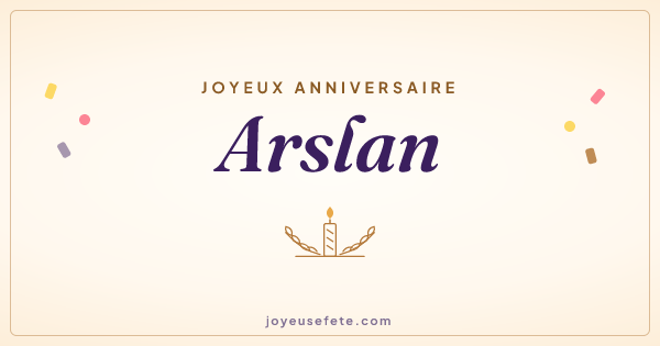 Image « Joyeux anniversaire Arslan » au format large