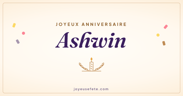 Image « Joyeux anniversaire Ashwin » au format large
