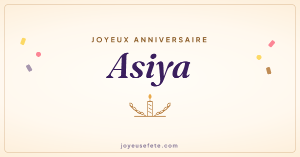 Image « Joyeux anniversaire Asiya » au format large