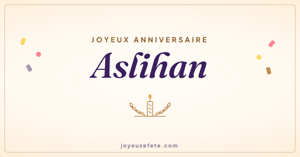 Image « Joyeux anniversaire Aslihan » au format large