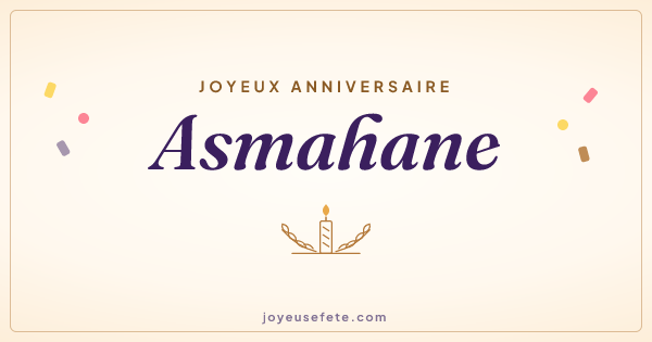 Image « Joyeux anniversaire Asmahane » au format large
