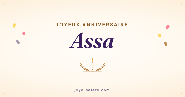 Image « Joyeux anniversaire Assa » au format large