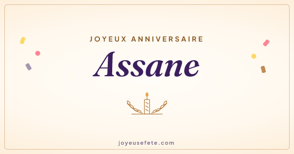 Image « Joyeux anniversaire Assane » au format large
